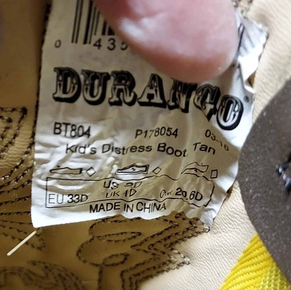Durango Cowboy boots 2D tan